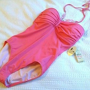 Flamingo pink Tommy Bahama Bathing Suit 10